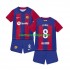 Camisola FC Barcelona Pedri 8 Criança Equipamento Primeiro 2023-2024 Manga Curta